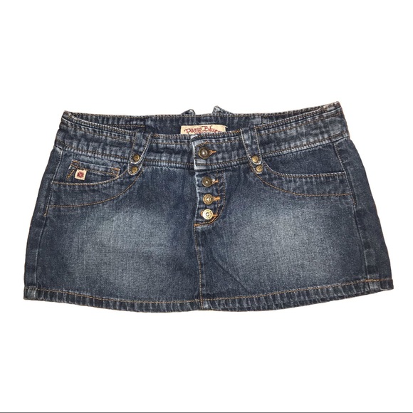 paris blues denim mini skirt - Picture 1 of 4